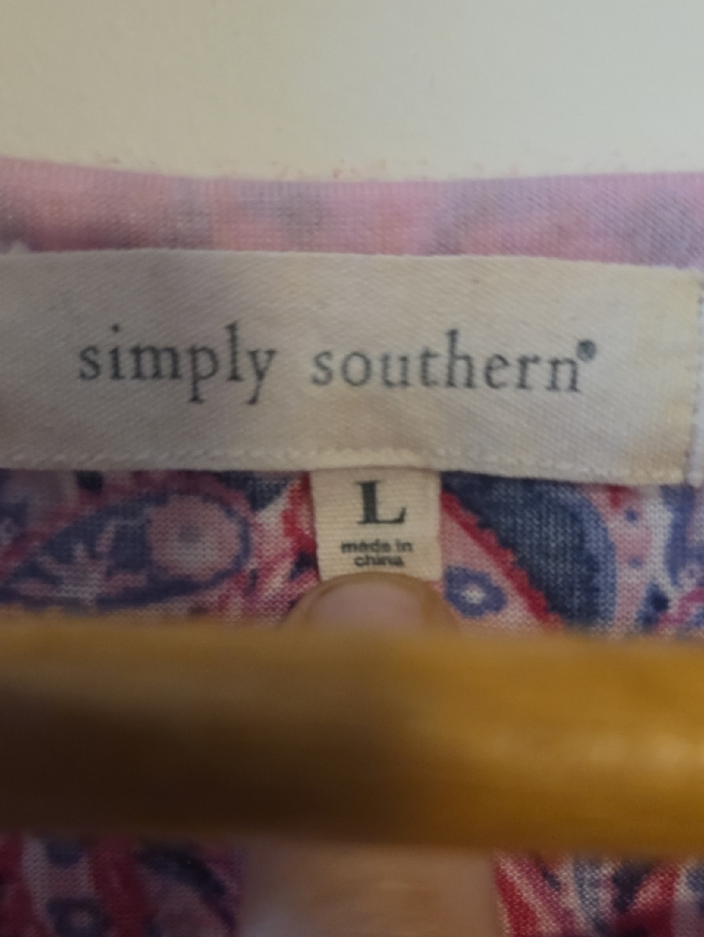 Simply Southern Paisley Flamingo Beach Tank Top Woman's Size Large - Picture 5 of 6